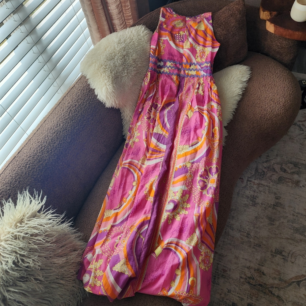Jules Reid The Liza Maxi Dress In Jeweled Pink - Picture 6 of 7